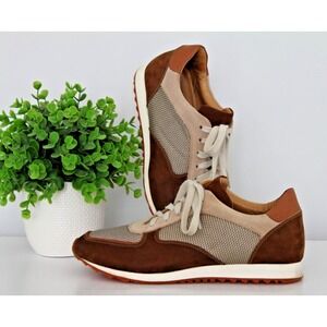 Donald J Pliner Men's Travel Sneakers Soft Leather Insole Jasten Size 8.5 EUC